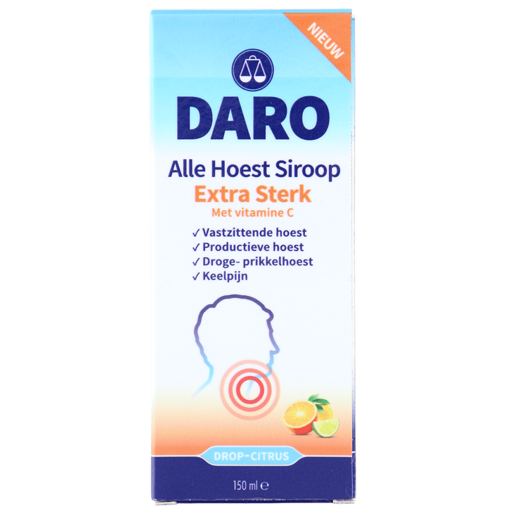 Daro Alle Hoest Extra Sterk siroop, 150 ml