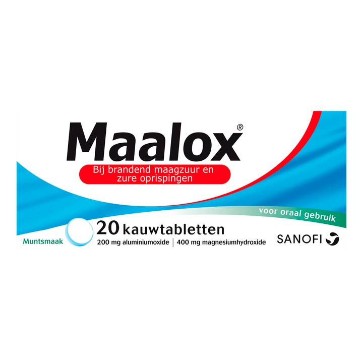 Maalox Maloox Kauwtablet 20 stuks