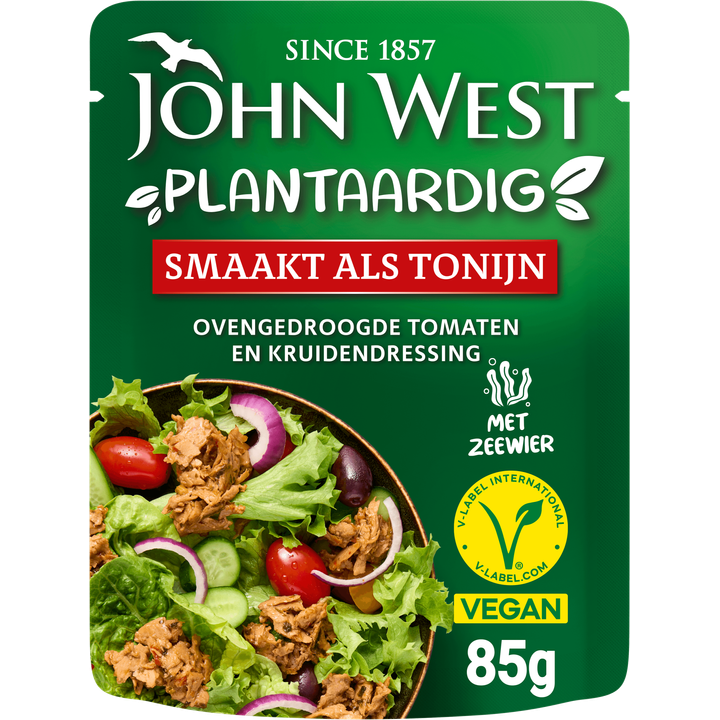 John West Plantaardige Tonijn Ovengedroogde Tomaat 85 g