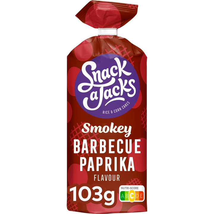 Snack A Jacks Barbecue Paprika Rijstwafels 103 gr