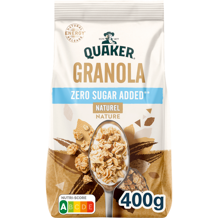 Quaker Zero Sugar Added Granola Naturel 400 gr