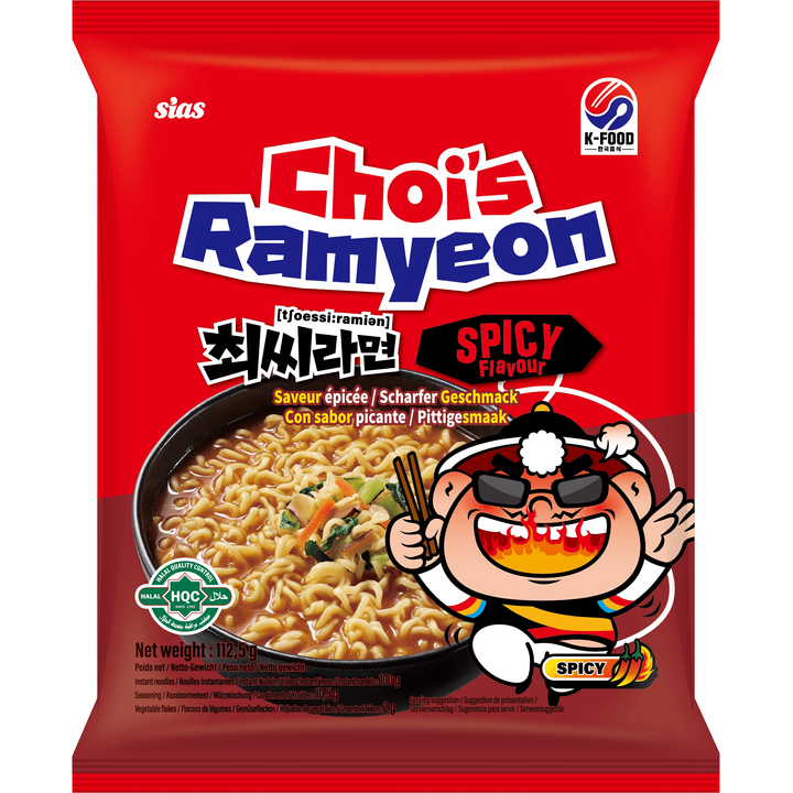 Choi's Ramyeon Instant Tarwenoedels Pittig 113g