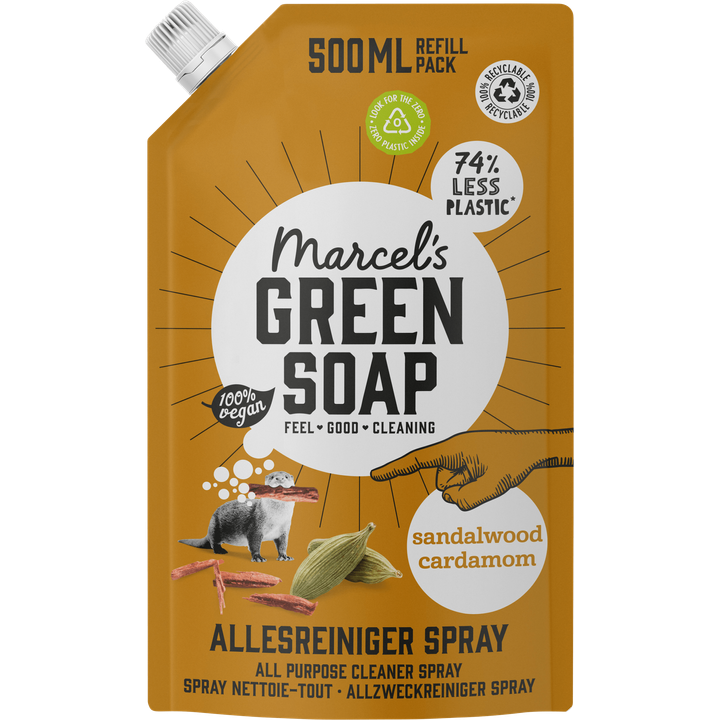 Marcel's Green Soap Allesreiniger Spray Sandalwood Cardamom Refill Pack 500 ml