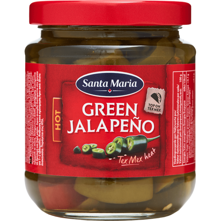 Santa Maria Jalapeños Green hot 215g