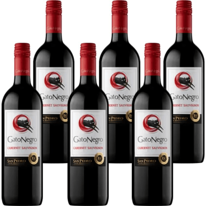 Gato Negro - Cabernet Sauvignon - 6 x 750 ML - zonder doos