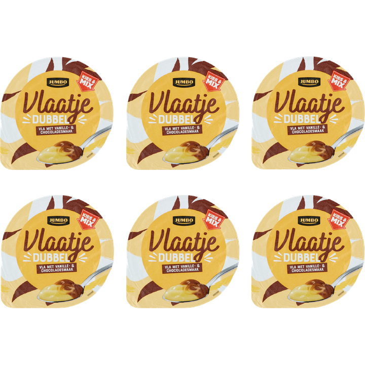 Vlaatje met Vanille- & Chocoladesmaak