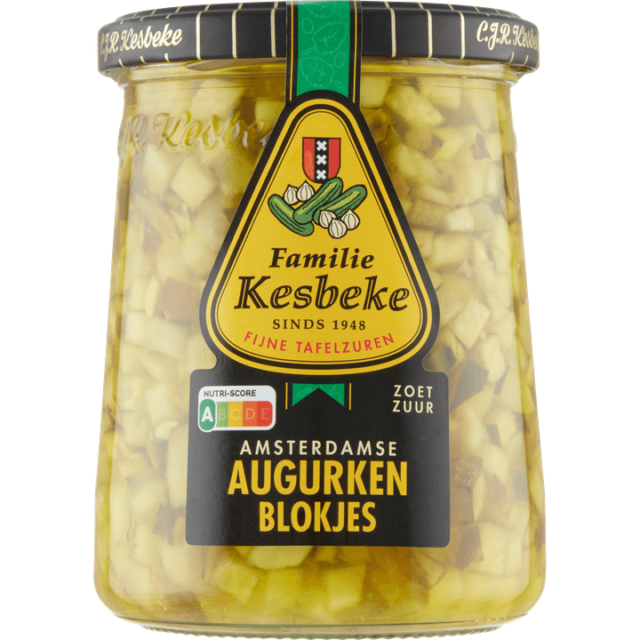 Kesbeke Amsterdamse Augurken Blokjes 495 g