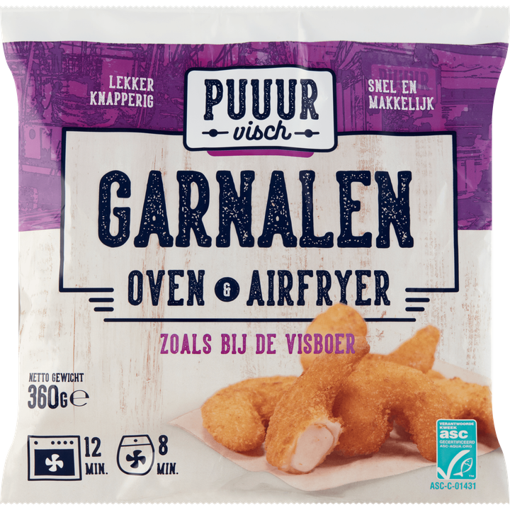 Puuur Visch Garnalen Oven & Airfryer 360 g