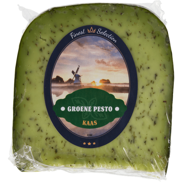 Kaas met groene pesto