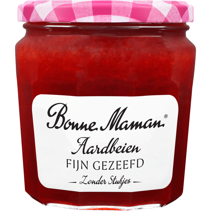 Bonne Maman Aardbeien Fijn Gezeefd zonder Stukjes 345g