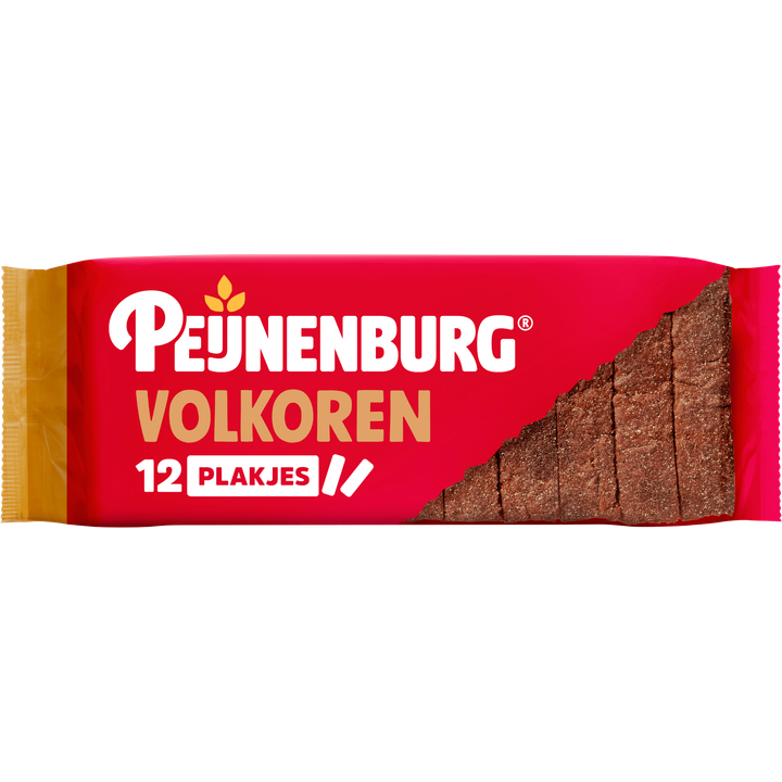 Peijnenburg ontbijtkoek volkoren gesneden 12 plakjes