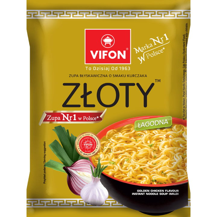 Vifon Golden Chicken Noedelsoep 70g
