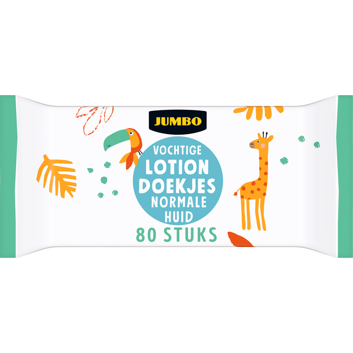 Vochtige Lotion Doekjes Normale Huid 80 Stuks