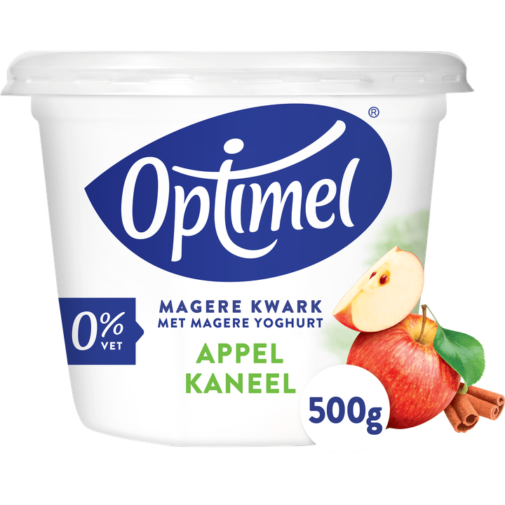 Optimel Magere Kwark met Magere Yoghurt Appel Kaneel 0% Vet 500g