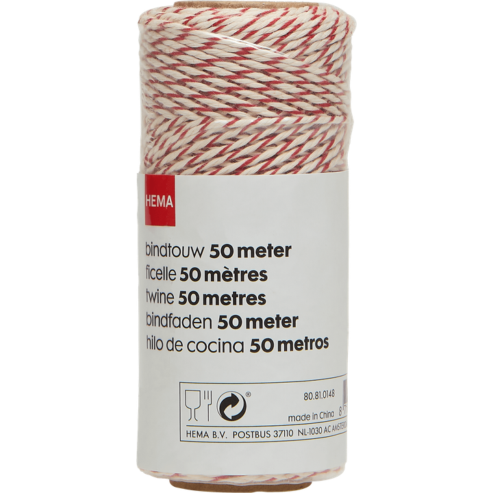 Bindtouw Rood-Wit