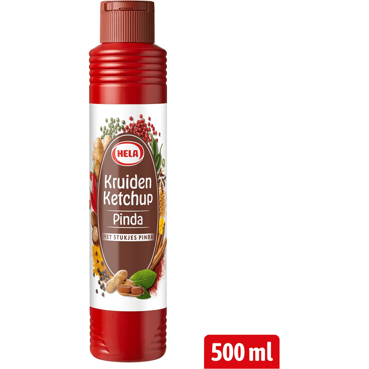 Hela Kruiden Ketchup Pinda 500 ml