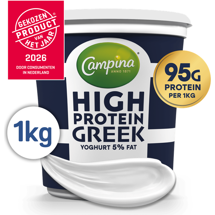 Campina High Protein Greek Yoghurt 5% Fat 1 kg