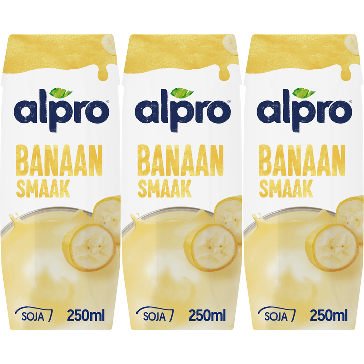 Alpro Sojadrink Banaan Houdbaar 3 x 250 ml