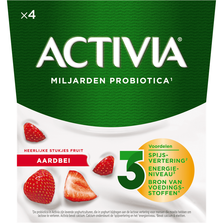 Activia Yoghurt Aardbei 4 x 125 g