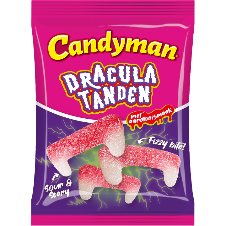 Candyman Draculatanden Zuur Fizzy 200 g