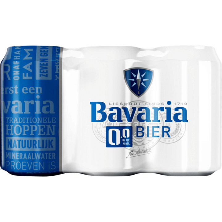 Bavaria 0.0% Alc. Vol. Bier Blikken 6 x 330 ml