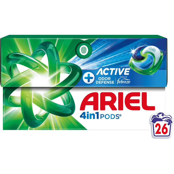 Ariel 4in1 PODS Actief, Wasmiddel Capsules 26