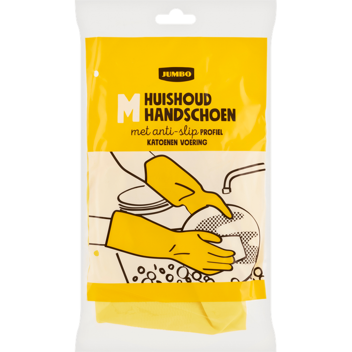 Huishoudhandschoen Maat M 1 Stuk