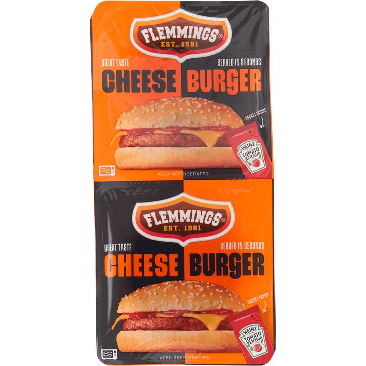 Flemmings Cheese Burger 2 Stuks 261 g