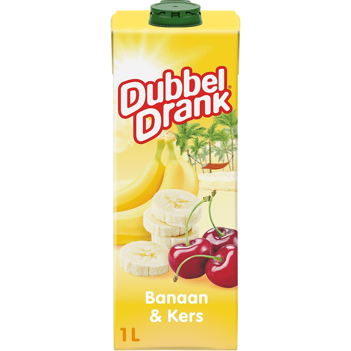 DubbelDrank Banaan & Kers 1L