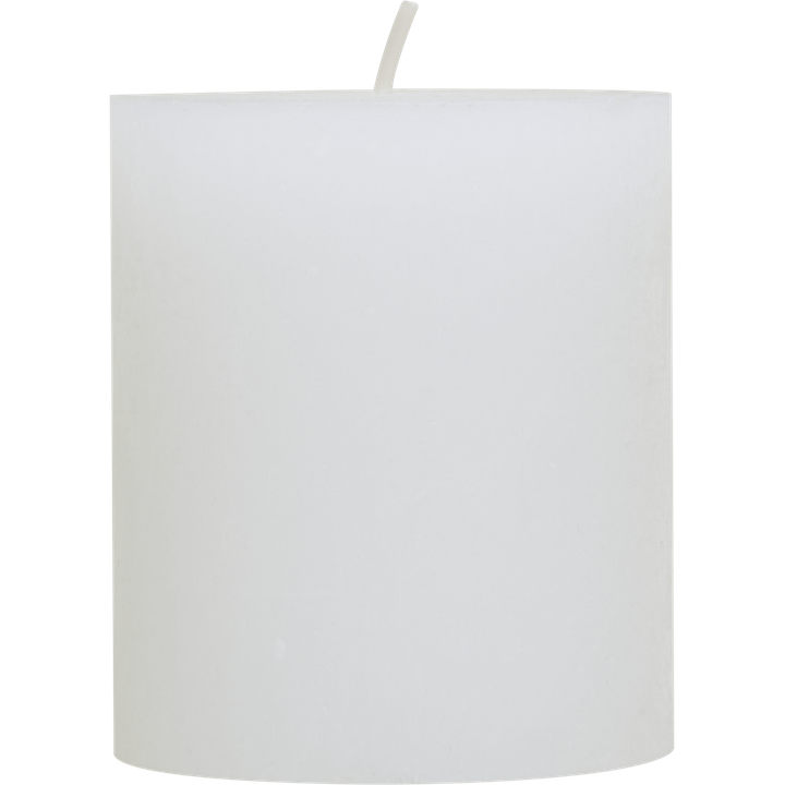 Rustieke Kaars 7 cm 8 cm Hoog Wit