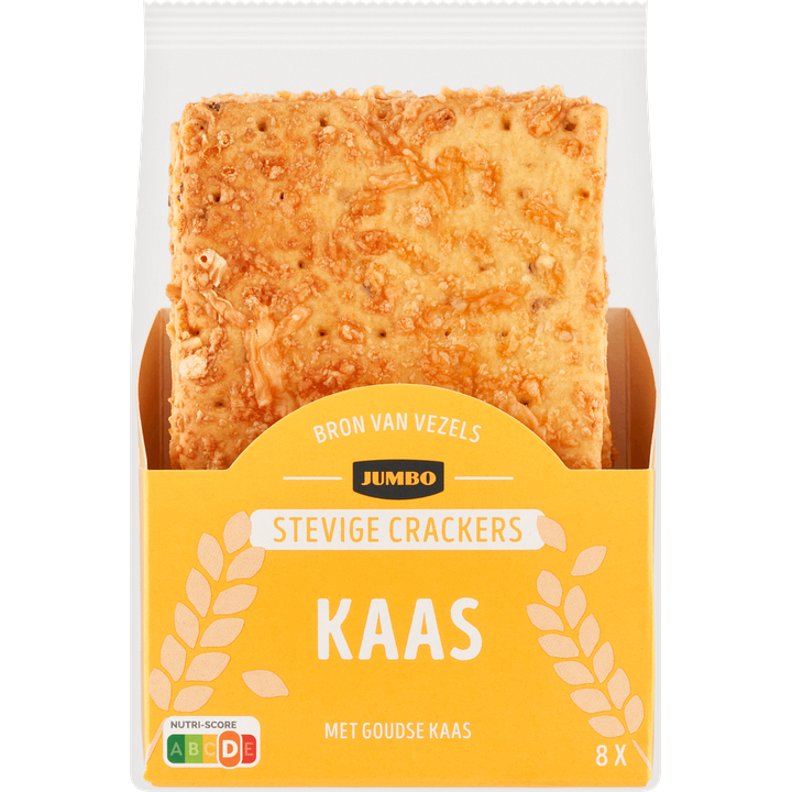 Stevige Crackers met Goudse Kaas 8 Stuks