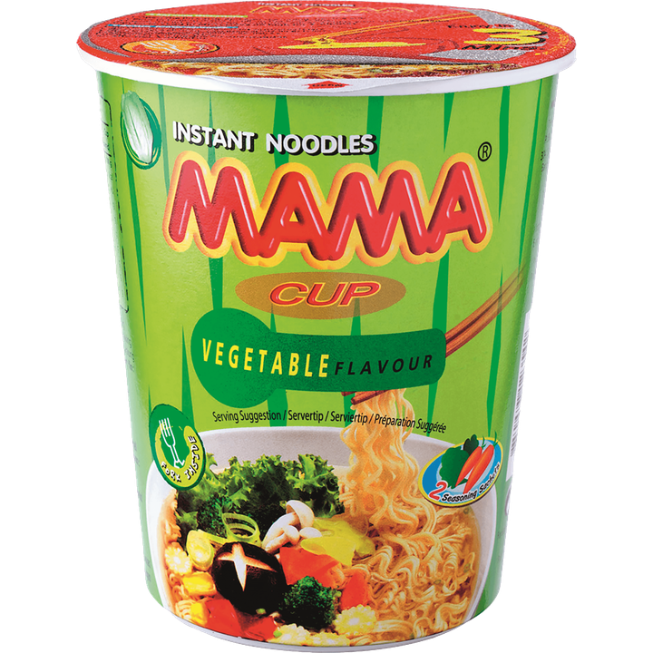 Mama Oriental Style Instant Noodles Cup Vegetable Flavour 70 g