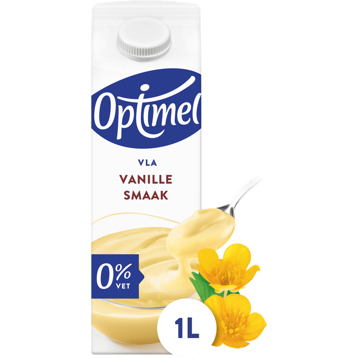Optimel Magere Vla Vanillesmaak 0% Vet 1L