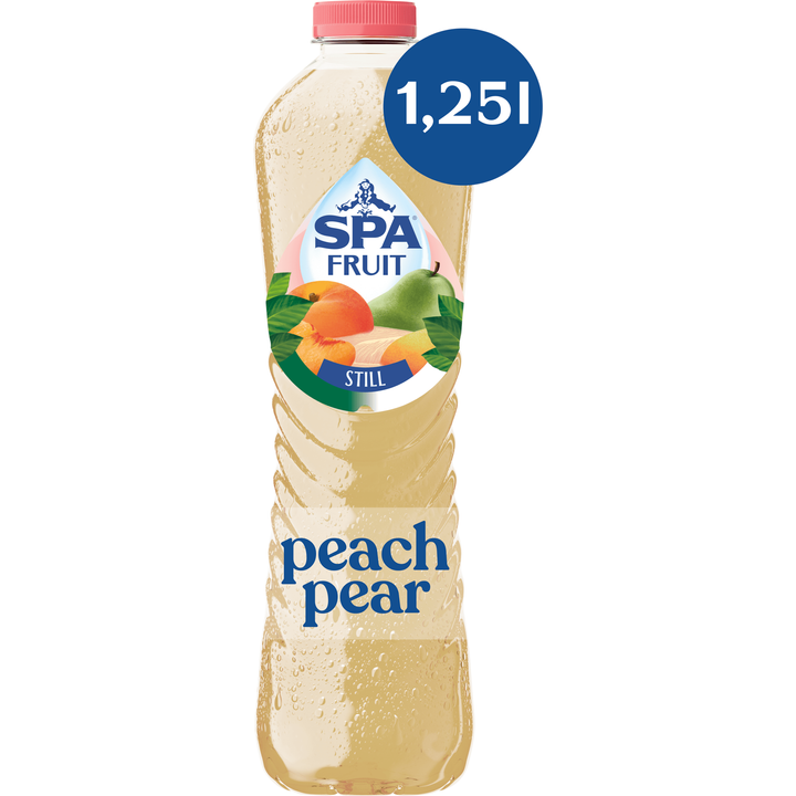 SPA FRUIT Niet-Bruisende Fruitige Frisdrank Peach Pear 1,25 L