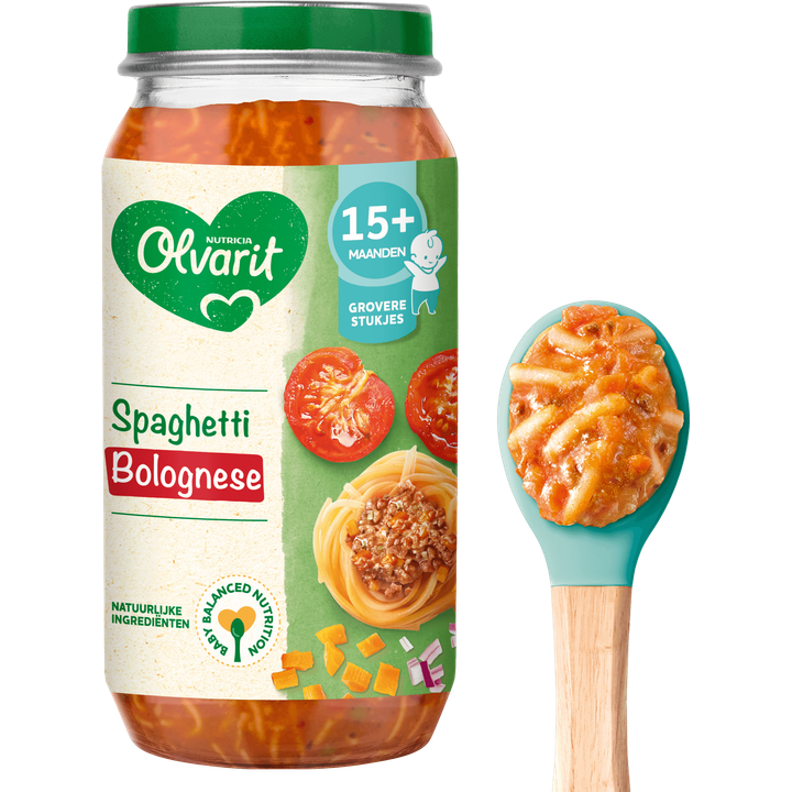 Olvarit 15+ Maanden Spaghetti Bolognese 250 g