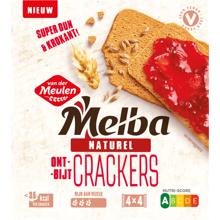 Van der Meulen Melba Crackers Naturel 125 g