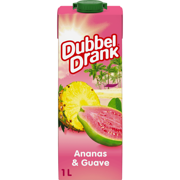 DubbelDrank Ananas & Guave met Sinaasappel en Appel 1 L