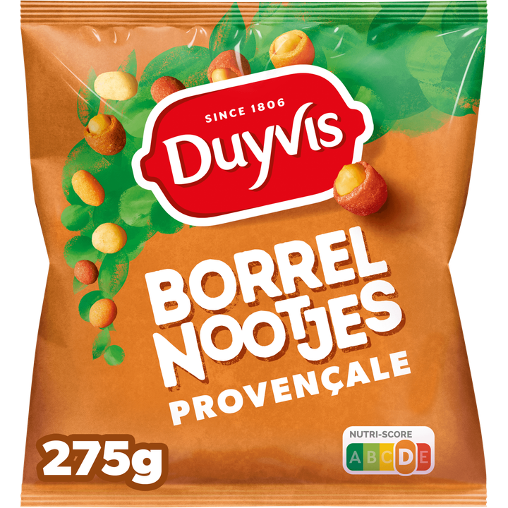 Duyvis Borrelnootjes Provencale Pinda Noten 275 gr