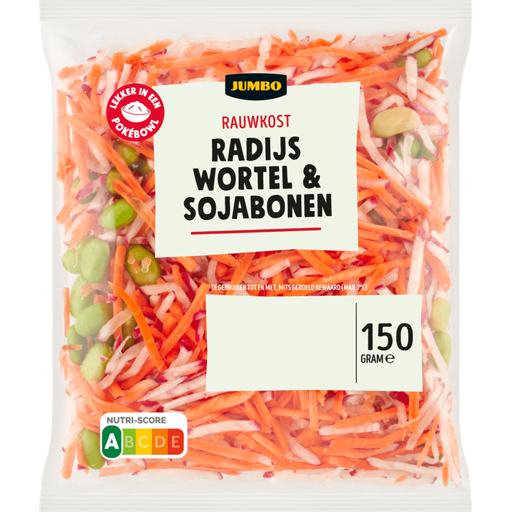 Jumbo Rauwkost Radijs Wortel & Sojabonen 150 g bestellen? | Jumbo
