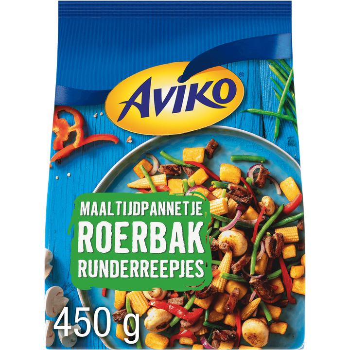 Aviko Maaltijdpannetje Roerbak Runderreepjes 450 g