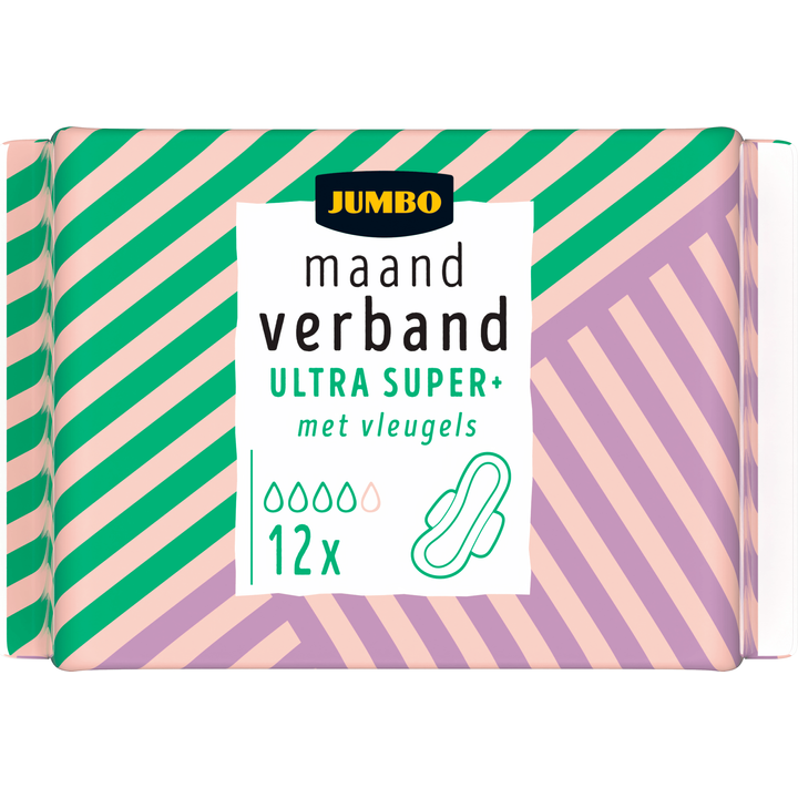 Maandverband Ultra Super+ met Vleugels 12 Stuks