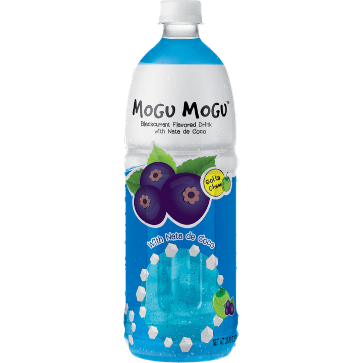 Mogu Mogu Zwarte Bessensmaak met Nata de Coco 1 L