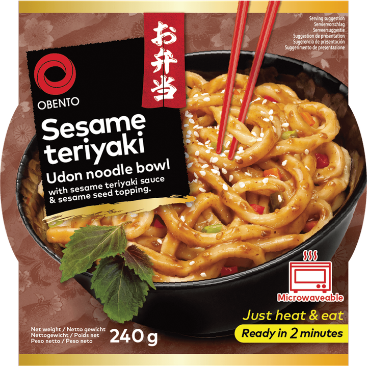 Obento Sesame Teriyaki Udon Noodle bowl 240g