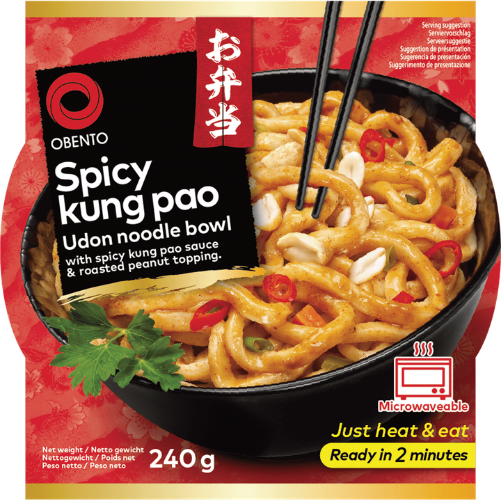 Obento Spicy Kung Pao Udon Noodle bowl 240g