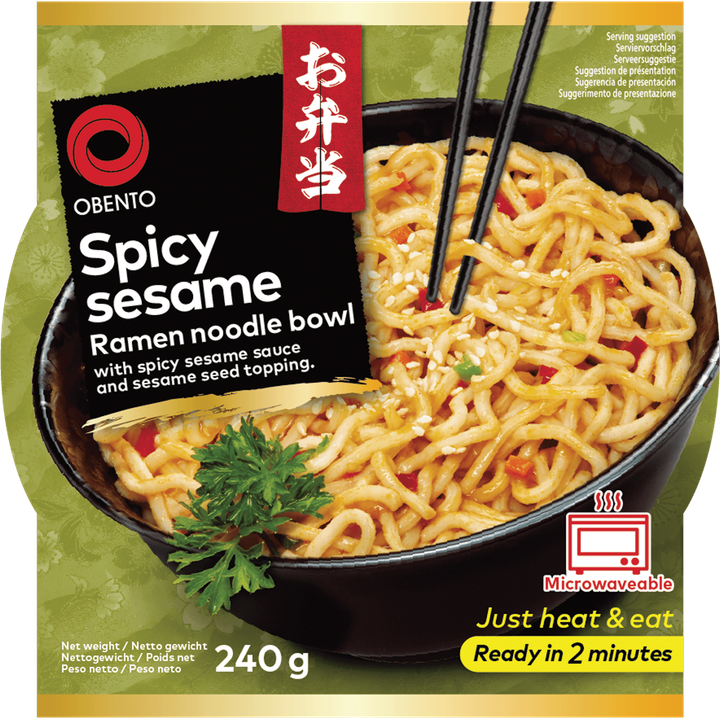 Obento Spicy Sesame Ramen Noodle bowl 240g