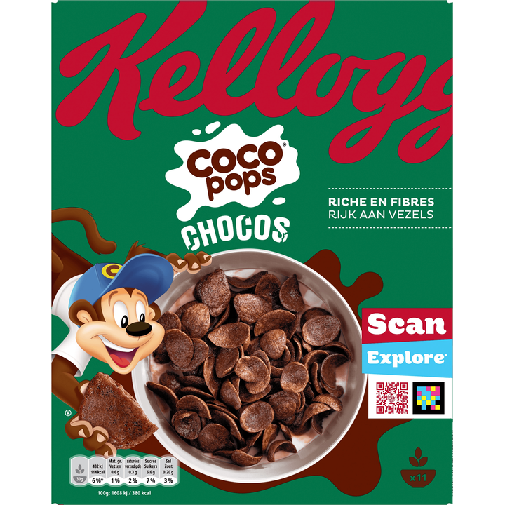 Kellogg's Coco Pops Chocos ontbijtgranen 330 g