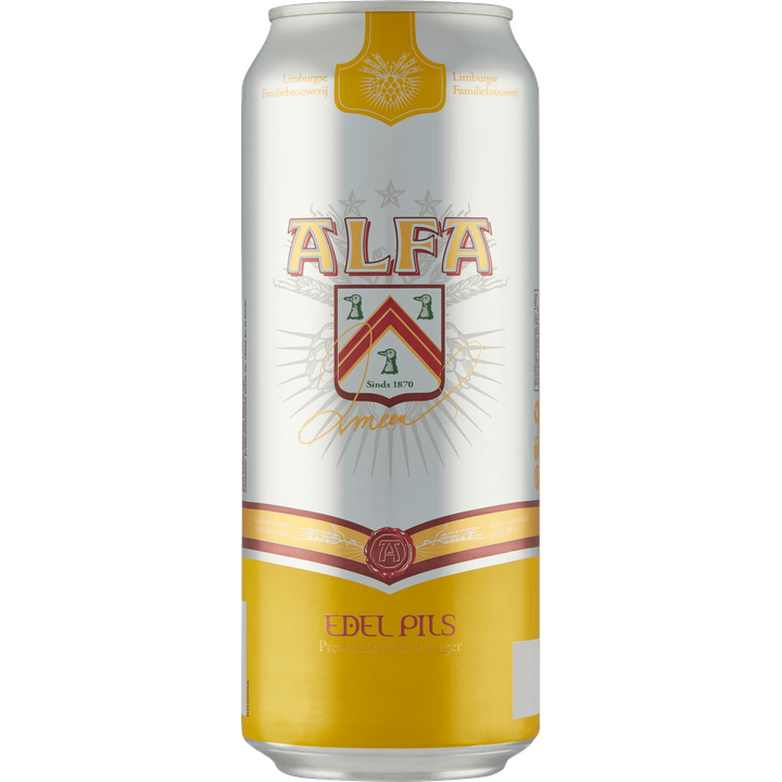 Alfa Edel Pils Premium Dutch Lager Blik 50 cl