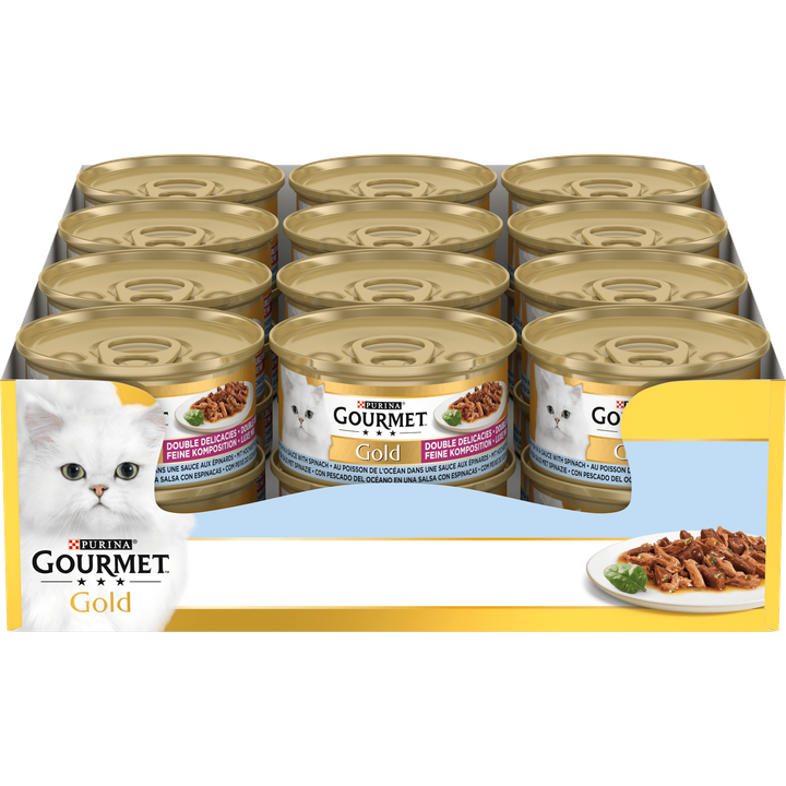 Gourmet Gold mousse met rund kattenvoer | Goedkoop natvoer kat