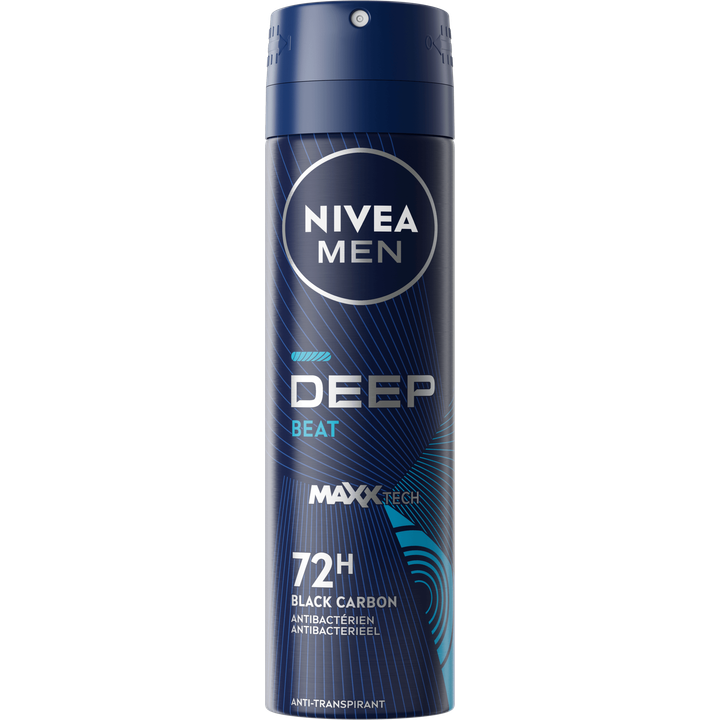 NIVEA MEN Deep Black Carbon Beat Anti-Transpirant Spray - 150ml