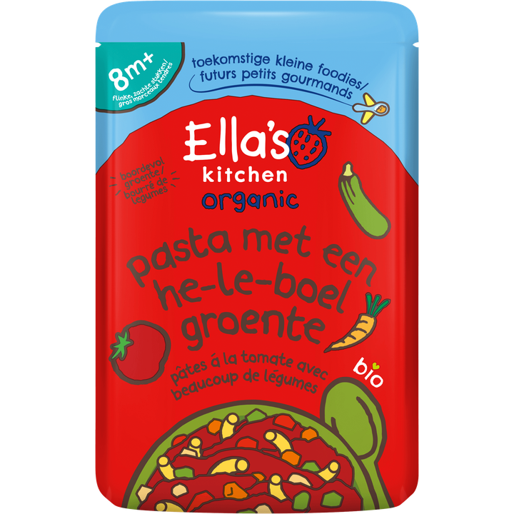 Ella's Kitchen Organic Pasta met Een He-le-boel Groente 8+ Maanden 190 g